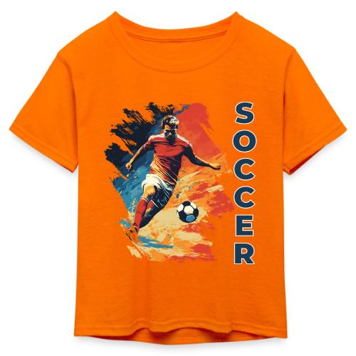 Soccer Action Pulse - Kid's 50/50 Neon T-Shirt