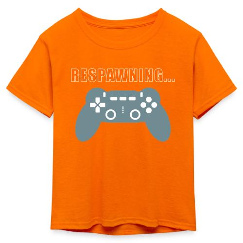 Respawning Gamer Controller Design - Kid's 50/50 Neon T-Shirt