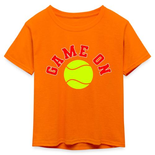 Game On Tennis - Kid's 50/50 Neon T-Shirt
