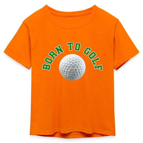 Born to Golf - Kid's 50/50 Neon T-Shirt