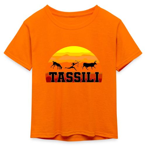Algeria: Tassili Timeless - Kid's 50/50 Neon T-Shirt