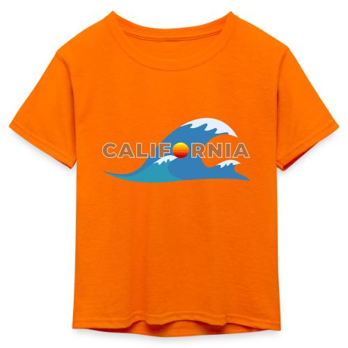 Blue Wave California - Kid's 50/50 Neon T-Shirt