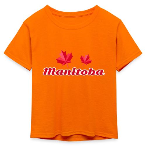 Manitoba, province of Canada - Kid's 50/50 Neon T-Shirt