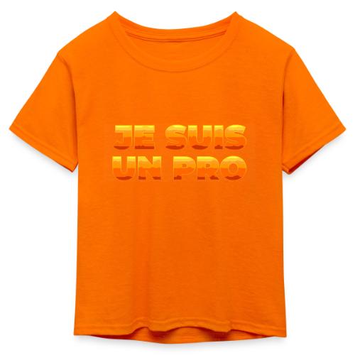 Je suis un pro - Kid's 50/50 Neon T-Shirt