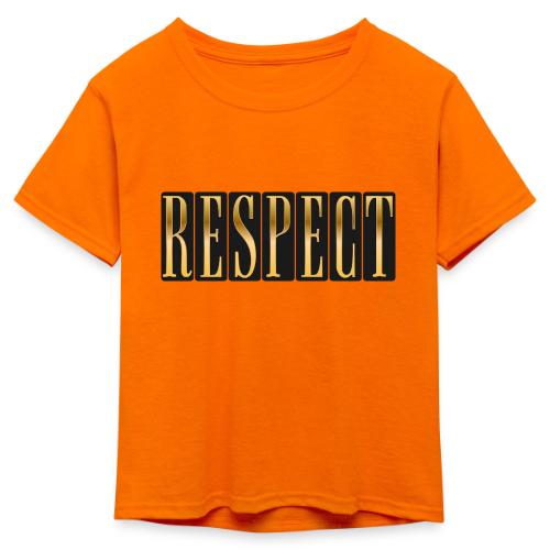 Golden Respect - Kid's 50/50 Neon T-Shirt
