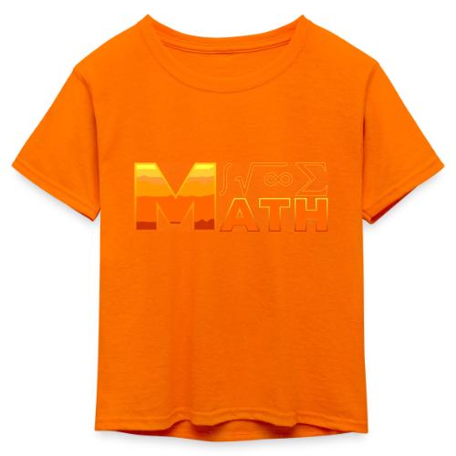 Math: The Language of Logic - Kid's 50/50 Neon T-Shirt