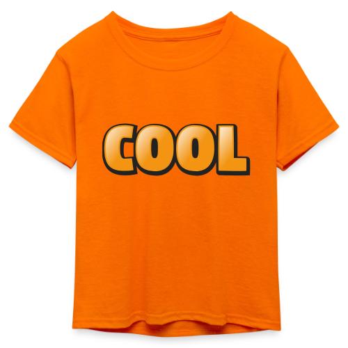 Cool 3D Word Design – Bold Chill Style - Kid's 50/50 Neon T-Shirt