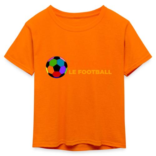 I love football - Kid's 50/50 Neon T-Shirt