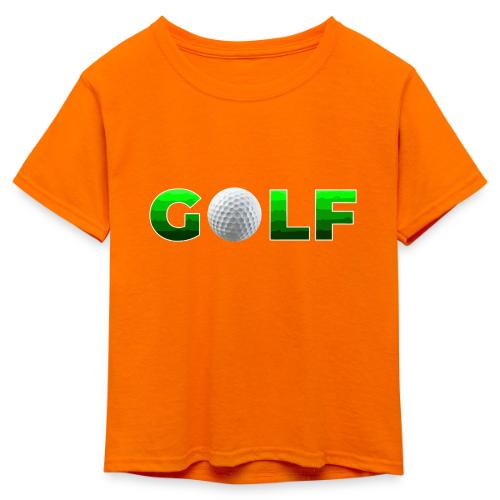 Golf Precision Wordmark - Kid's 50/50 Neon T-Shirt