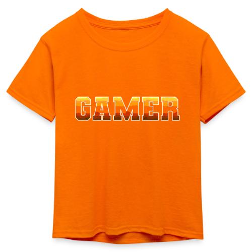Gamer Varsity Gradient Design for Apparel - Kid's 50/50 Neon T-Shirt
