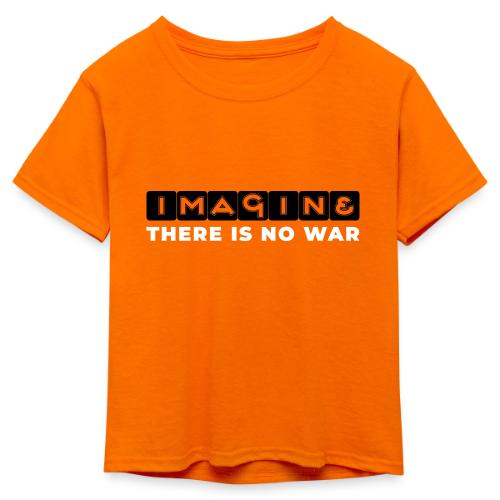 Imagine, There Is No War - Kid's 50/50 Neon T-Shirt