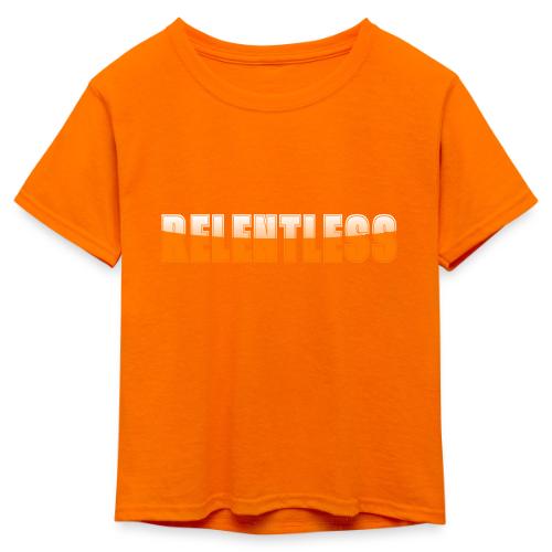 Relentless Motivation Design – Bold Statement - Kid's 50/50 Neon T-Shirt