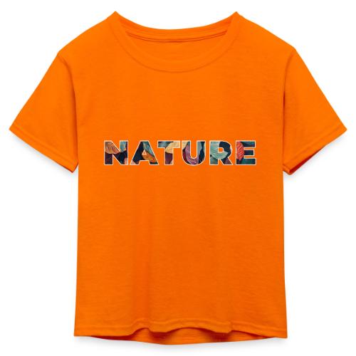Nature in Every Letter - Kid's 50/50 Neon T-Shirt