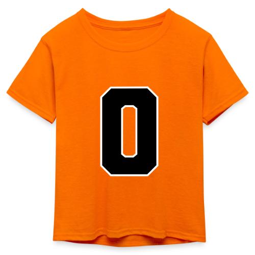 Varsity Letter O Collegiate Monogram - Kid's 50/50 Neon T-Shirt