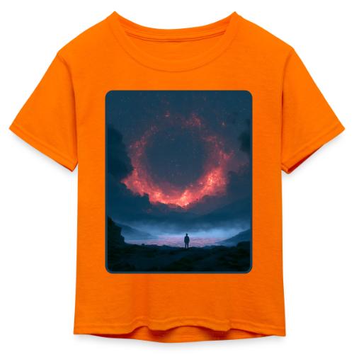 Supernova Reflection Space Scene - Kid's 50/50 Neon T-Shirt