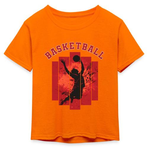 Basketball Mode On - Kid's 50/50 Neon T-Shirt