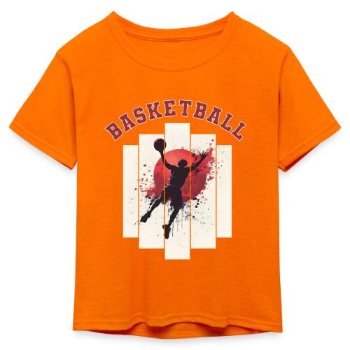 Basketball Energy - Kid's 50/50 Neon T-Shirt