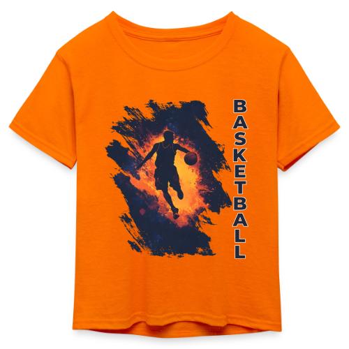 Basketball Focus - Kid's 50/50 Neon T-Shirt
