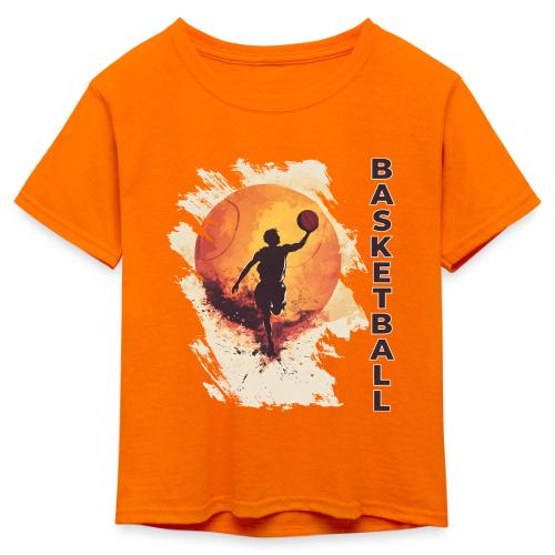 Basketball Stride - Kid's 50/50 Neon T-Shirt