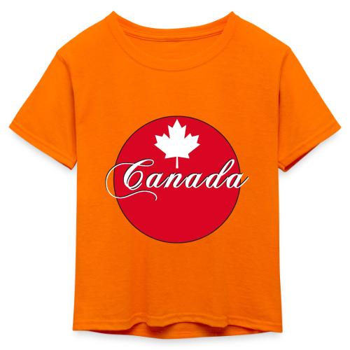 Canada in red and white - Kid's 50/50 Neon T-Shirt