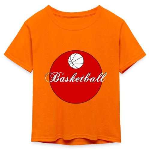 Basketball: Bold Hoops - Kid's 50/50 Neon T-Shirt