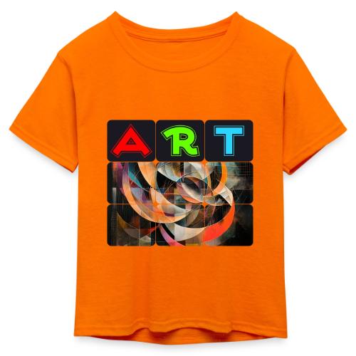 Fragments of Art - Kid's 50/50 Neon T-Shirt