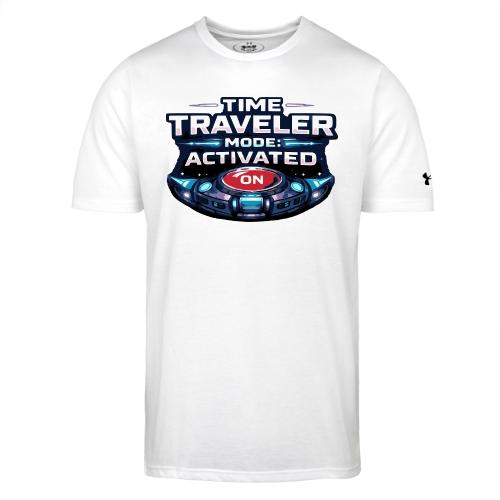 Time Traveler Mode – Futuristic Neon Sci-Fi Tee - Under Armour Men's Athletic 2.0 T-Shirt