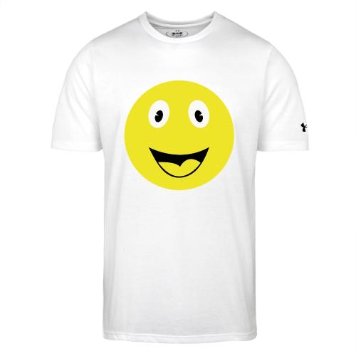 Yellow Happy Face Print - Under Armour Men's Athletic 2.0 T-Shirt