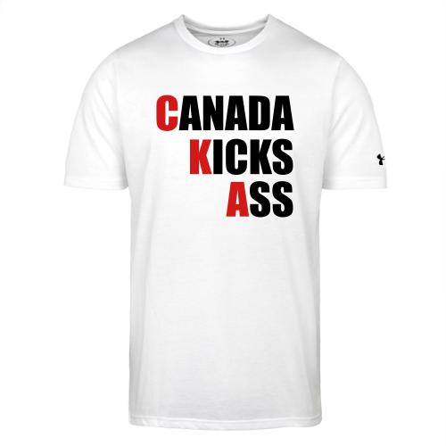 Canada Kicks Ass Vertical - Under Armour Men's Athletic 2.0 T-Shirt