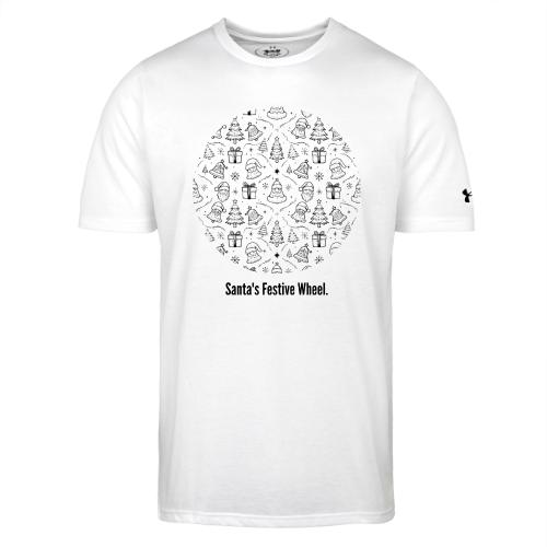 Santa's Festive Wheel T-Shirt - Under Armour Men's Athletic 2.0 T-Shirt