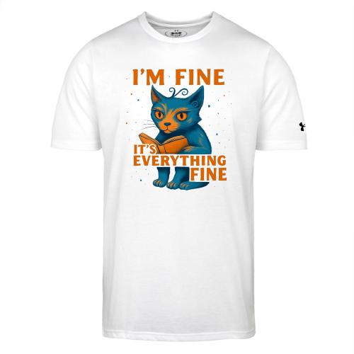 Funny Cat I’m Fine It’s Everything Fine– Retro tee - Under Armour Men's Athletic 2.0 T-Shirt