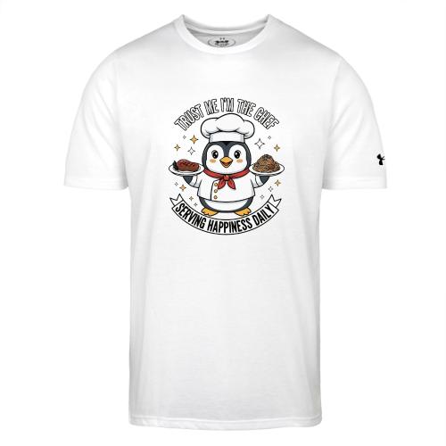 cute Penguin Chef-Funny Cartoon Daily Happiness - Under Armour Men's Athletic 2.0 T-Shirt