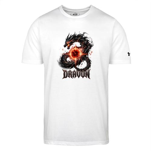 Dravon Fire Dragon Dark Fantasy Graphic T-Shirt - Under Armour Men's Athletic 2.0 T-Shirt