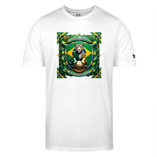 Brazil Jaguar Glory T-Shirt, Flag Pride Badge Gift - Under Armour Men's Athletic 2.0 T-Shirt