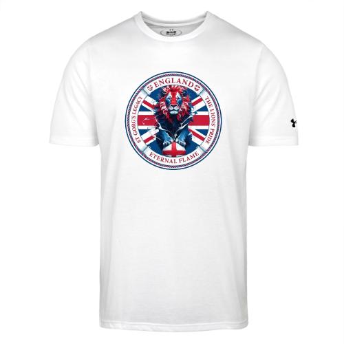 England Lion Emblem T Shirt, Flag Pride Gift - Under Armour Men's Athletic 2.0 T-Shirt