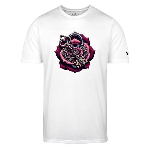 You Hold the Key to My Heart Rose Lock T-Shirt - Under Armour Men's Athletic 2.0 T-Shirt