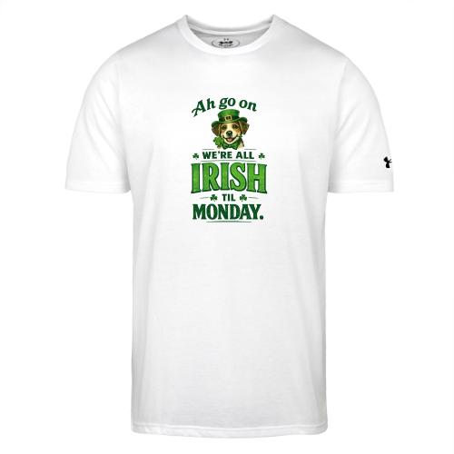 St. Patrick’s Day Dog T-Shirt – We’re All Irish - Under Armour Men's Athletic 2.0 T-Shirt