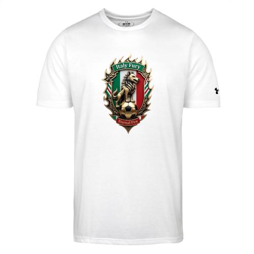 Italy Wolf Fury T-Shirt, Italian Flag Pride Gift - Under Armour Men's Athletic 2.0 T-Shirt