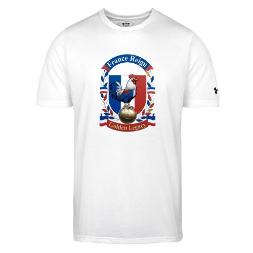 France Rooster Reign T-Shirt, Tricolore Pride Gift - Under Armour Men's Athletic 2.0 T-Shirt