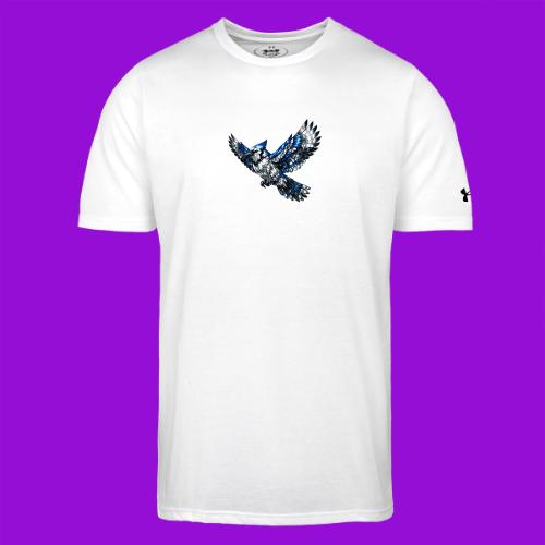 Silver Blue Jay in Flight - Under Armour Men's Athletic 2.0 T-Shirt