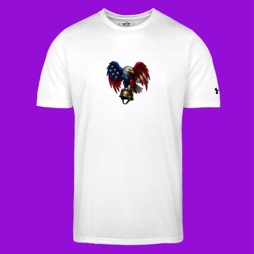 American Flag Bald Eagle - Helmet - Under Armour Men's Athletic 2.0 T-Shirt