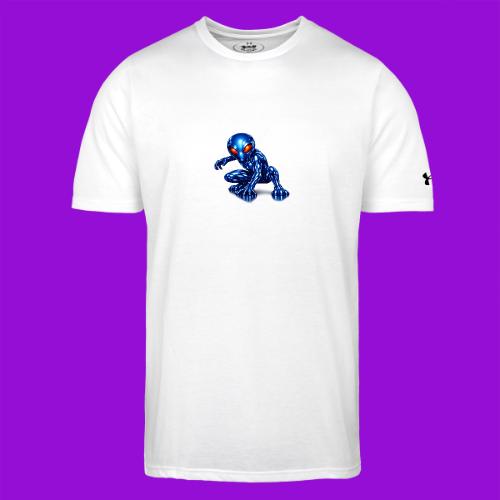 Blue Alien Crouch - Under Armour Men's Athletic 2.0 T-Shirt