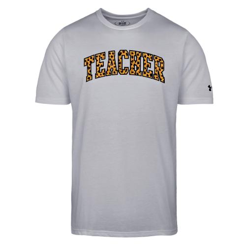 Leopard Print Teacher Typography - Under Armour Men's Athletic 2.0 T-Shirt