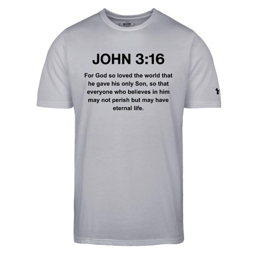 John 3:16 Christian Apparel – Bible Verse Clothing - Under Armour Men's Athletic 2.0 T-Shirt