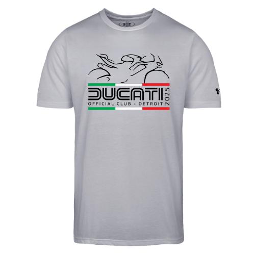 Single Logo 2025 White and Gray - Under Armour Men's Athletic 2.0 T-Shirt