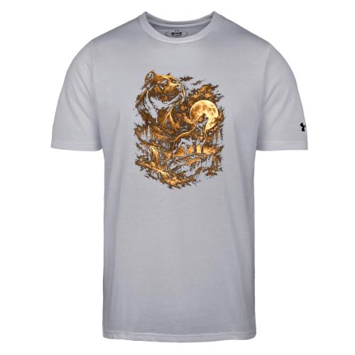 Pit Bull Howling Moon Fantasy Forest Tee - Under Armour Men's Athletic 2.0 T-Shirt