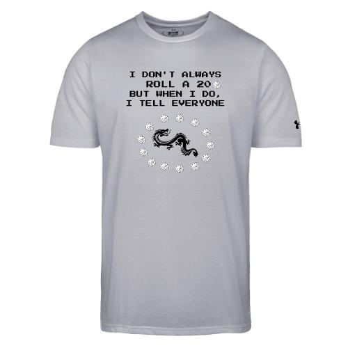 I Don't Always Roll a 20 D&D T-Shirt | Retro 8-Bit - Under Armour Men's Athletic 2.0 T-Shirt