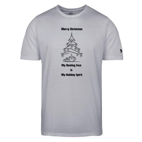 My Resting Face Is My Christmas Spirit T-Shirt - Under Armour Men's Athletic 2.0 T-Shirt