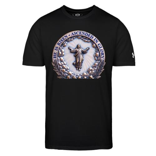 He Is Risen Ascended In Glory T Shirt, Gift - Under Armour Men's Athletic 2.0 T-Shirt
