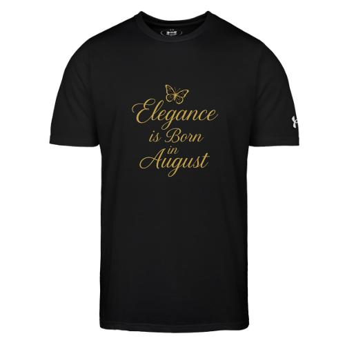Elegance Is Born in August | Gold Butterfly - Under Armour Men's Athletic 2.0 T-Shirt